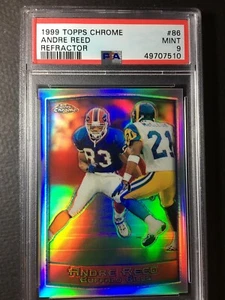 "LOW POP" ANDRE REED 1999 Topps cromo refractor PSA 9 como nuevo/patio/facturas - Imagen 1 de 2