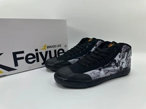 Feiyue X Bruce Lee 1920MID FU100186M Martial Arts Shoes Black SIZE 9M - Picture 1 of 6