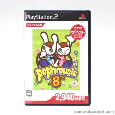 Pop'n Music 8 (Reprint) PS2 [Japanese NTSC-J] PlayStation 2 KONAMI (2005) - Immagine 1 di 4