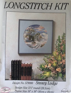Myart SNOWY LODGE long stitch TAPESTRY Kit # 579000 - Picture 1 of 3