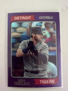 Matt Vierling Detroit Tigers2023 Topps Heritage High Number Purple Chrome #530 - Picture 1 of 2