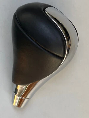 2006-2013 LEXUS IS250 IS350 RX350 BLACK LEATHER CHROME SHIFT KNOB 33504-0E040-C - Image 1 of 4