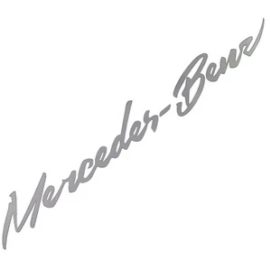 DTK Car Name Metal Sticker 2PC Decal Matte 60059M for Mercedes-Benz & AMG - Picture 1 of 5