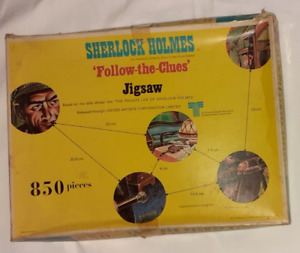 Vintage Sherlock Holmes, Follow The Clues Jigsaw, 850 Pieces, 48x60 cm, 1970s