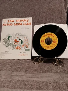 "I Saw Mommy Kissing Santa Claus" & Bonus 45 Record! Orig. 1952 Sheet, NM - Picture 1 of 2