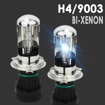 2x Bi-Xenon H4 9003 HID Bulbs AC 35W Dual Hi/Lo Headlight Replacement All Color - Image 1 of 4