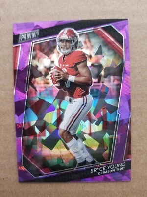 2023 Panini The National VIP Bryce Young Purple Ice Prizm /50 Rookie Panthers - Image 1 of 2