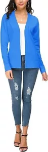 Women's Knit Cardigan Open Front Sweater Coat Long Sleeve EXCHIC Size XL - Picture 1 of 14