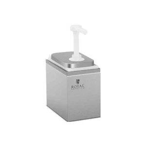 Saucenspender Pumpspender Senfspender Dosierspender Edelstahl 1 Pumpe - 2 L - Bild 1 von 5