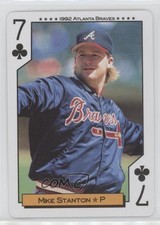 1992 Bicycle Atlanta Braves World Series Playing Cards Box Set Mike Stanton #7C