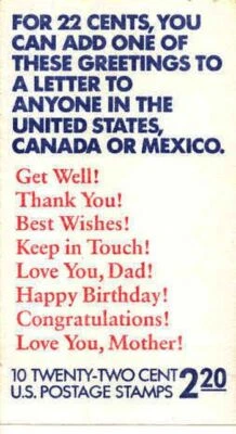 1987 BK155 Special Occasions Greetings (1 pane Sc 2274a) plate number 222222 - Image 1 of 2