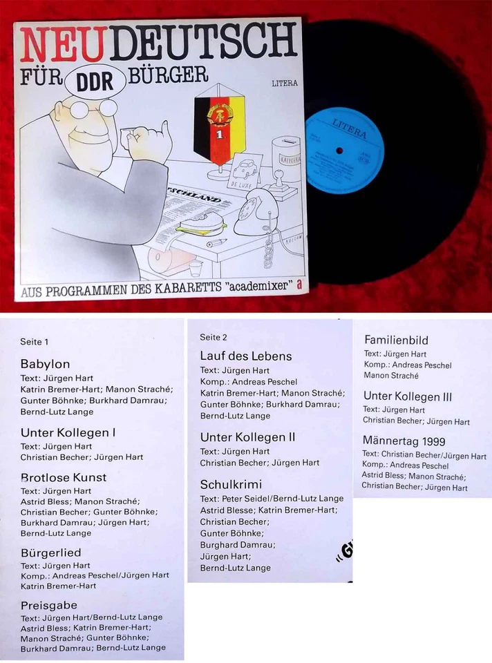 LP Academixer: NeuDeutsch für DDR Bürger (Litera 865 424) DDR 1989 - Bild 1 von 1