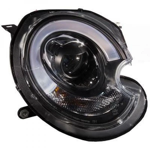 Set fari adatti per Mini R56 06-10 vetro trasparente/nero Light BAR - Immagine 1 di 1