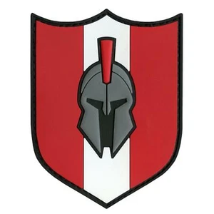 spartan austria flag österreich flagge PVC 3D morale molon labe fastener patch - Imagen 1 de 6