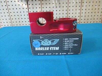 SE Racing BMX Narler Red Stem 1-1/8" Threadless Rise 27.5mm Reach 55mm - New - Image 1 of 4