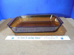 Anchor Hocking 432 Fire King Ovenproof Casserole Dish Smoke Brown 1 1/2 Qt - Picture 1 of 4