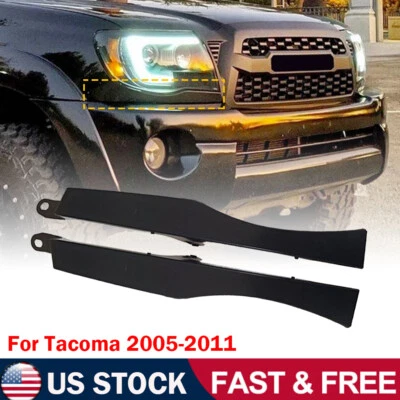 For 2005-2011 Toyota Tacoma Headlight Filler Trim Panels Set Right & Left Pair - Image 1 of 4