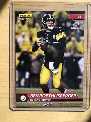 2017 PANINI INSTANT AFC NORTH CHAMPS BEN ROETHLISBERGER 1 Of 75 - Image 1 of 2
