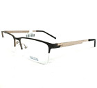 Robert Mitchel Eyeglasses Frames RM 8005 BR Brown Rectangular Gold 54-18-140