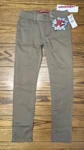 UNIONBAY Girls Size 8 Regular Stretch Skinny Pants Youth Khaki NWT - Picture 1 of 5