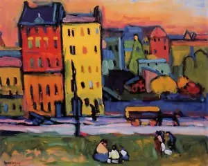 USA - DIY Paint by Number Kit Acrylic Painting Home Decor - Houses in Munich - Photo 1/3