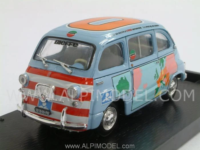Fiat 600D Multipla Graziano Rossi 'Motorhome' 1960-Aldo Drudi de 1:43 BRUMM R401 - Immagine 1 di 1