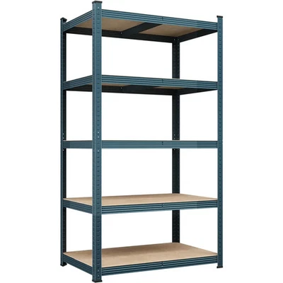 5-Shelf Boltless & Adjustable Steel Storage Shelf Unit, Neptune Blue - Image 1 of 4