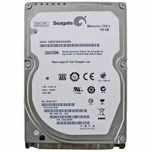 Hard Disk 160GB Seagate SATA 2.5" Internal Momentus ST9160412AS Not Refurbished - Picture 1 of 1