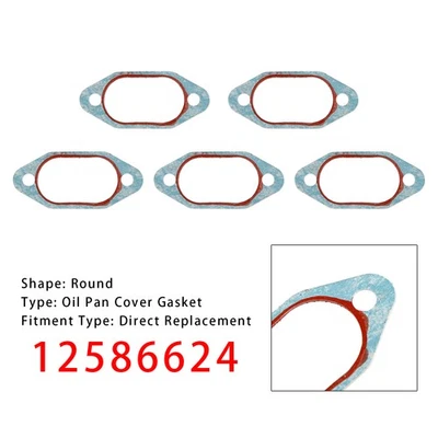 5PCS 12586624 Oil Pan Cover Gasket A6 - Image 1 of 4