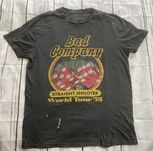 Bad Company Graphic Straight Shooter Tour 1975 Tee Shirt Medium Classic Fit READ - Picture 1 of 9