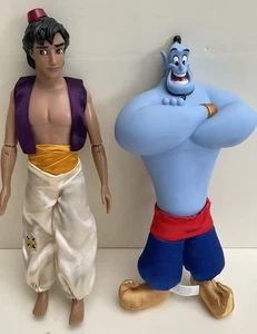 Disney Aladdin Doll & Genie Doll Figure 11" Disney Store Exclusive - Picture 1 of 14