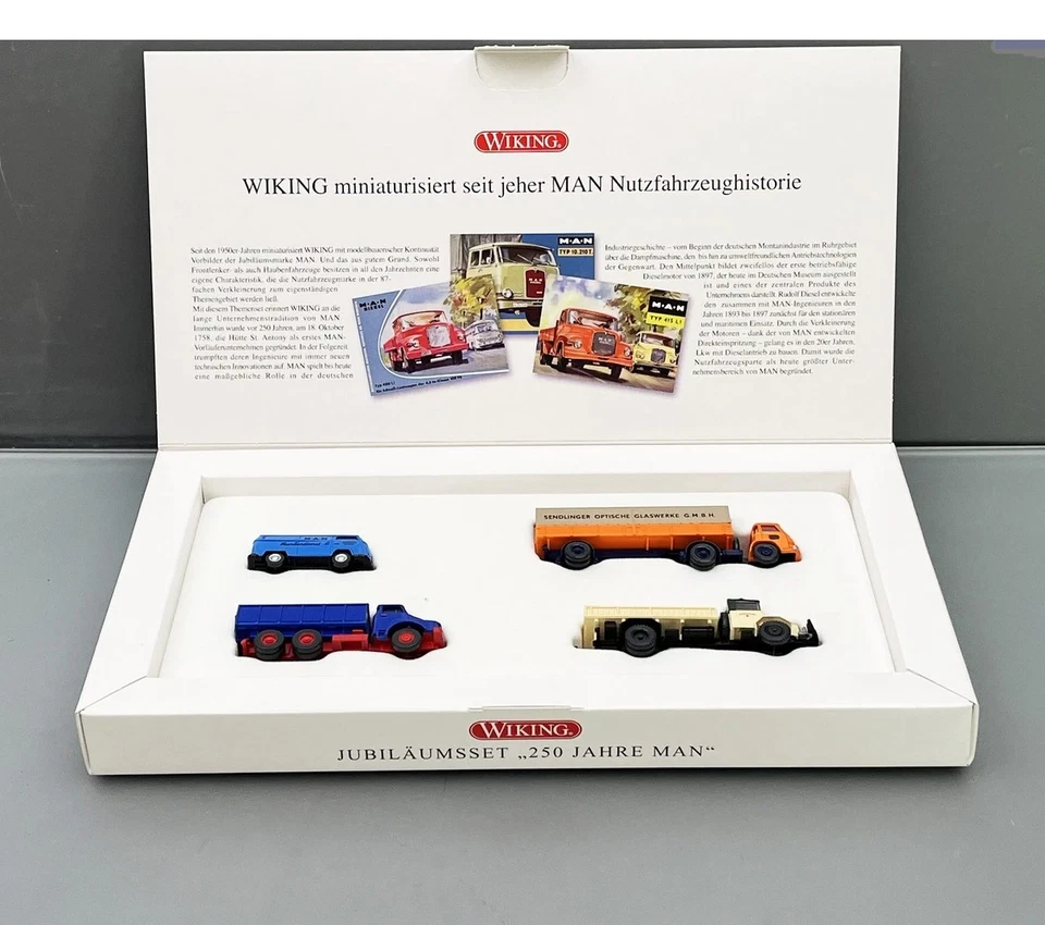 1:87 Wiking 09906258 Set Anniversario "250 Anni MAN" - Immagine 1 di 1