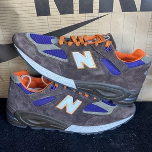 New Balance 990V2 Teddy Santis USA NBY M990BR2 Size 12 Brown Purple Worn Once - Picture 1 of 7