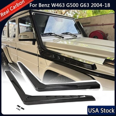 For Benz W463 G500 G550 G55 G63 G65 04+ Real Carbon G Wagon Air Intake Snorkels - Image 1 of 4