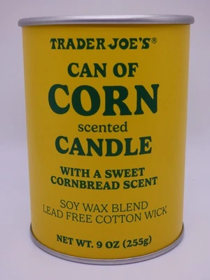 Trader Joe's - Can of Corn Scented Candle - Soy Wax Blend - 40 Hours Burn Time - Image 1 of 4