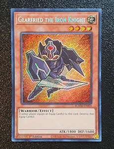Yugioh BLMM-EN004 Gearfried the Iron Knight Secret Rare 1st Edition MINT 10 - Bild 1 von 2