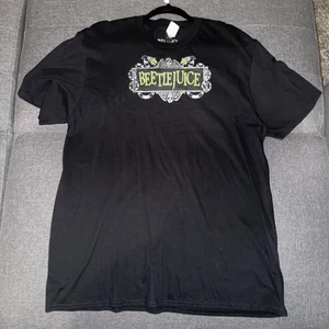 NWT Beetlejuice T-Shirt Horror Halloween Size XL Black - Picture 1 of 3