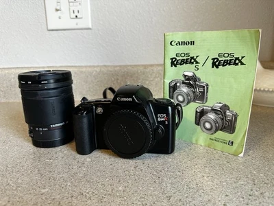 Canon EOS Rebel XS Film Camera W Lens - Image 1 of 4