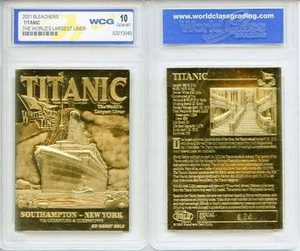 Tarjeta de oro 1912 Titanic más grande 23 kt esculpida graduada gema como nueva 10 * bogo * - Imagen 1 de 2