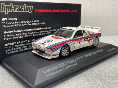 HPI Racing 1/43 958 LANCIA 037 RALLY #1 1985 SANREMO H.Toivonen/ J.Piironen - Image 1 of 4