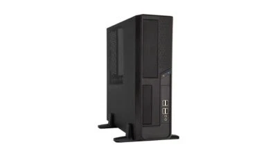 In-Win BL040.FF300TB3F Case mATX Slim Desktop BK 300W 1 1 (2) Bays USB 3.0 HD - Image 1 of 4