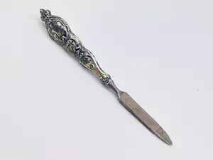 Vintage Antique Sterling Silver Victorian Ornate Flower Manicure Nail File - Picture 1 of 12