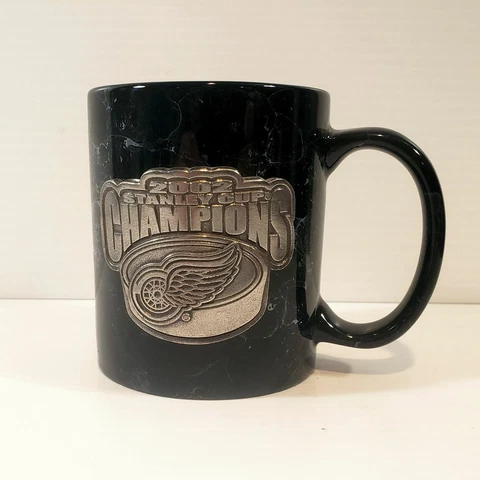 NEW NHL Detroit Red Wings 2002 Stanley Cup Champions Ceramic Coffee Cup Mug Cover