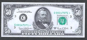 1969-C $50 PHILADELPHIA FRN ** STAR NOTE ** ~ FR 2117-C*~ GEM CRISP UNCIRCULATED - Picture 1 of 2