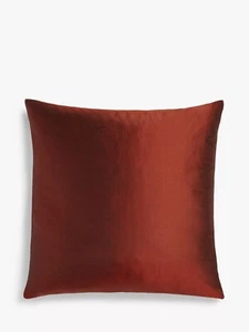 John Lewis Plain Pure Silk Cushion Claret 45cm x 45cm - Picture 1 of 2