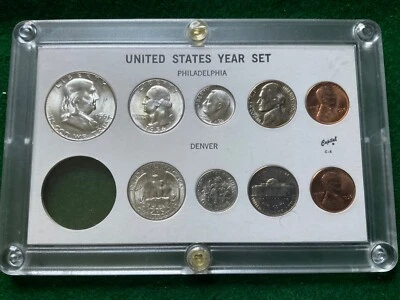 1956 P&D Silver Mint Set in Capital Display - T13 - Image 1 of 2