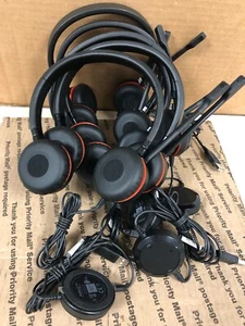 (X6) Jabra Evolve 30 II Wired Headset HSC060 & USB Link Interface ENC060-TESTED - Picture 1 of 8
