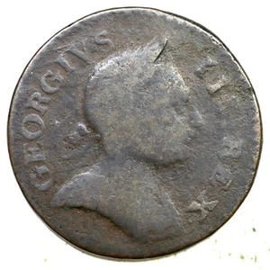 1775 4-75a Machins Mills Colonial Copper Coin - Picture 1 of 2