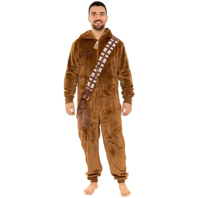 Pijama polar Star Wars Chewbacca para hombre | Pijama todo en uno Star Wars para adultos Foto 1 de 4