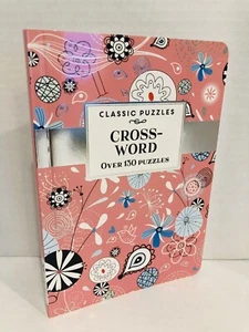 Classic Puzzles: Crossword Salmon Flowers New - Picture 1 of 4